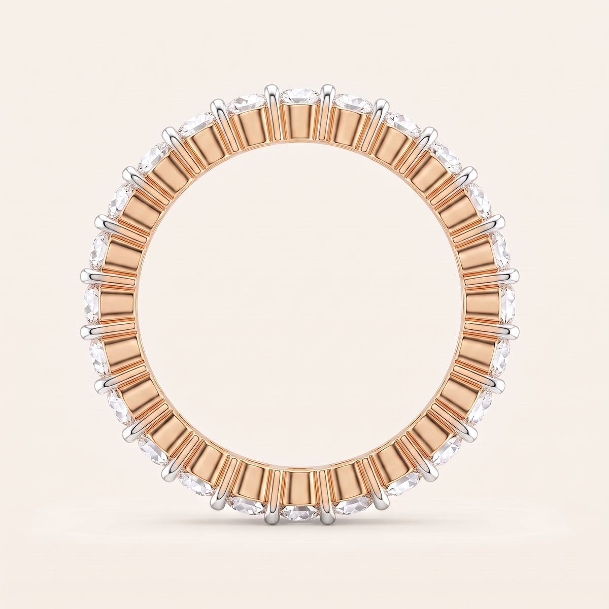Endless lab-grown diamond ring, view 5
