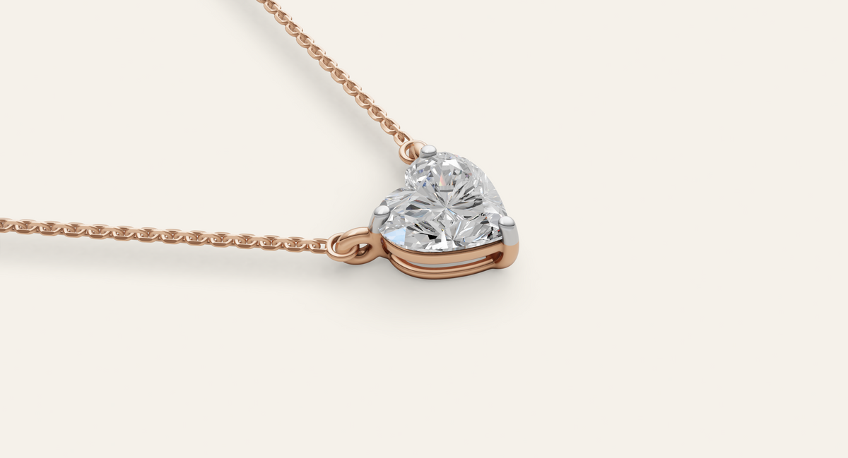 Cupid lab-grown diamond pendant, view 4