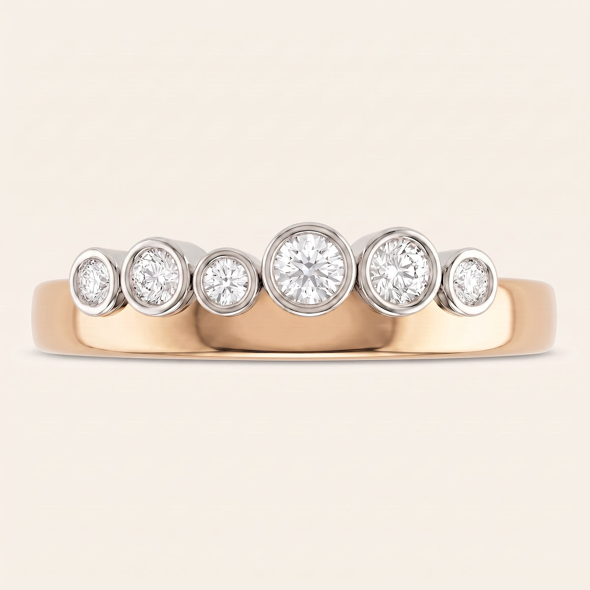 Pebble lab-grown diamond ring, view 5