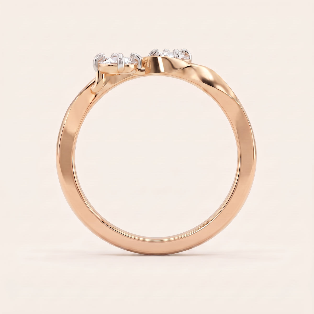 Tango lab-grown diamond ring, view 6