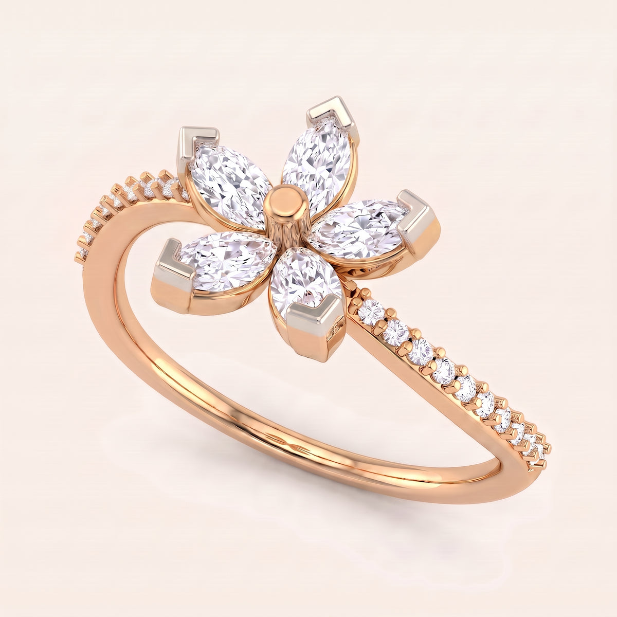 Jasmine lab-grown diamond ring, view 7