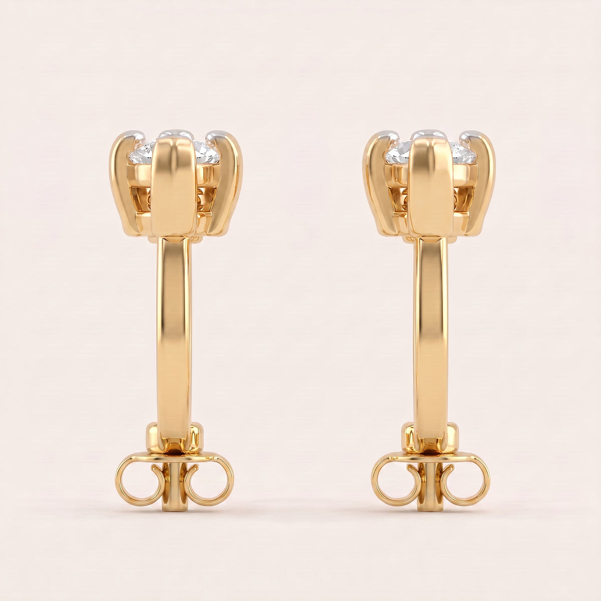 Rhapsody lab-grown diamond earrings, view 7
