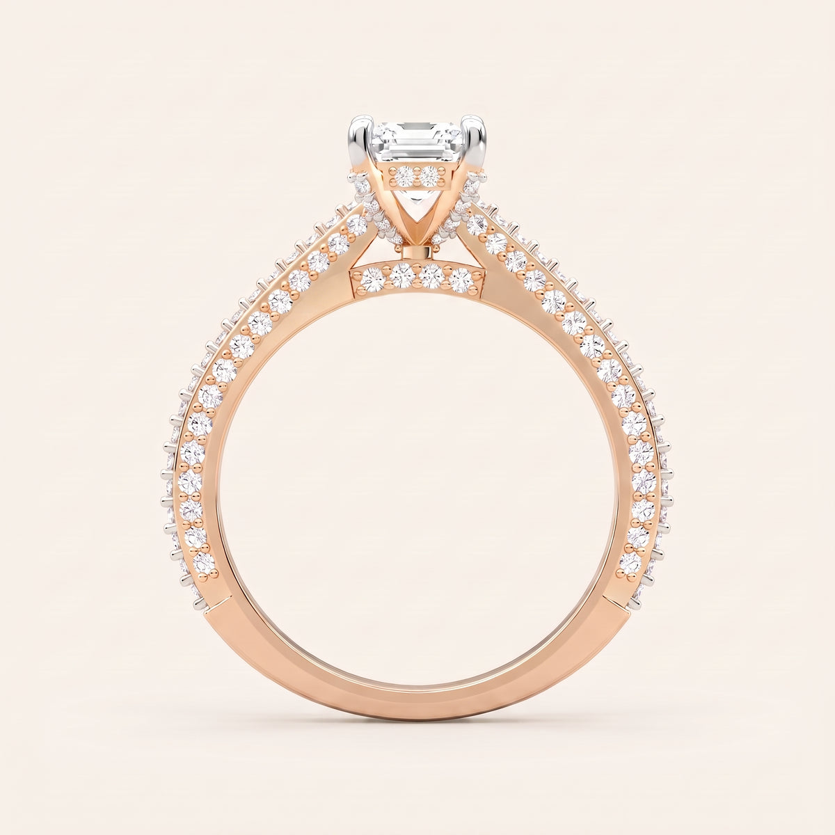 Empress lab-grown diamond ring, view 8