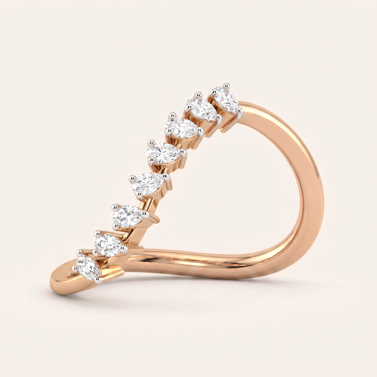 Eternelle lab-grown diamond ring, view 7