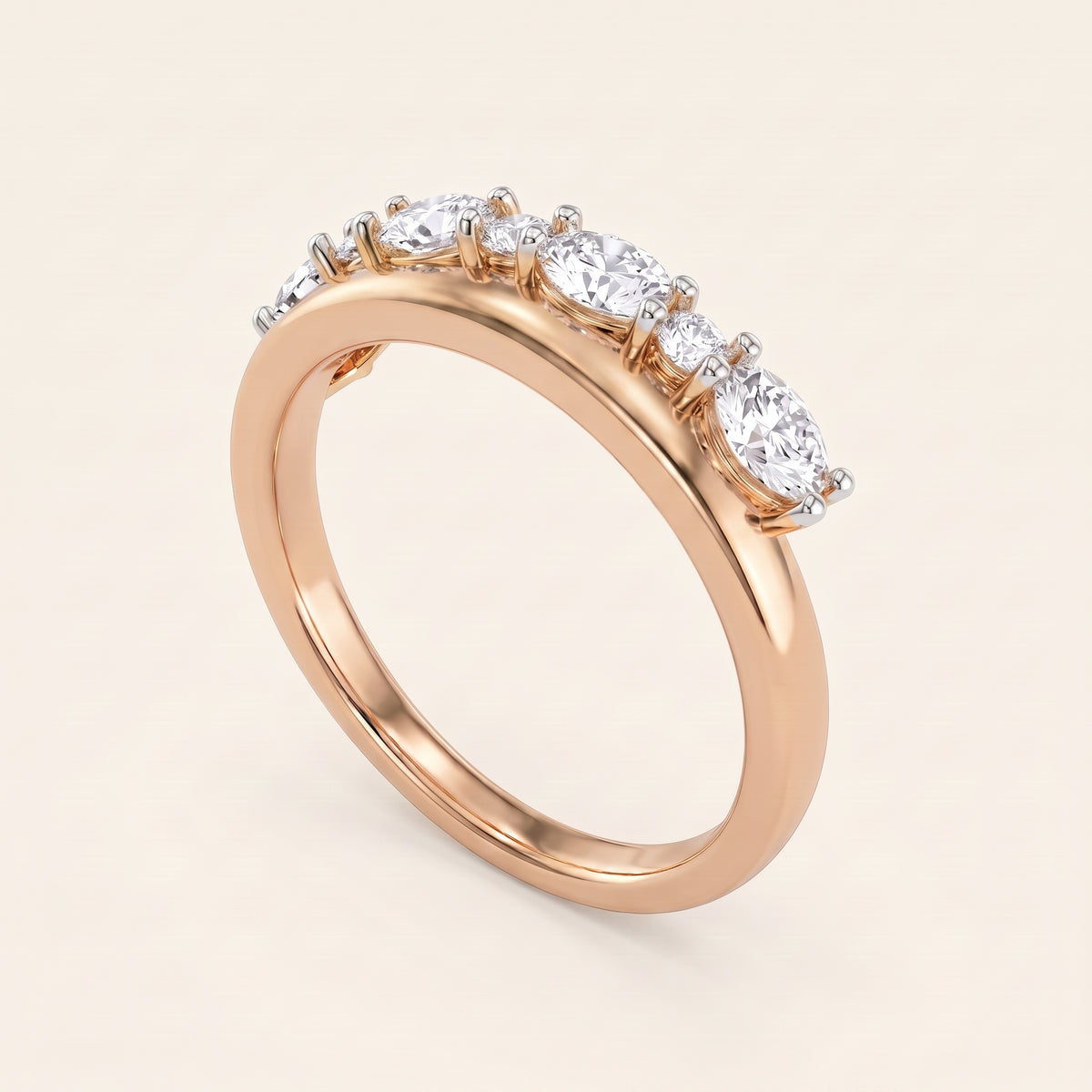 Morse lab-grown diamond ring, view 6