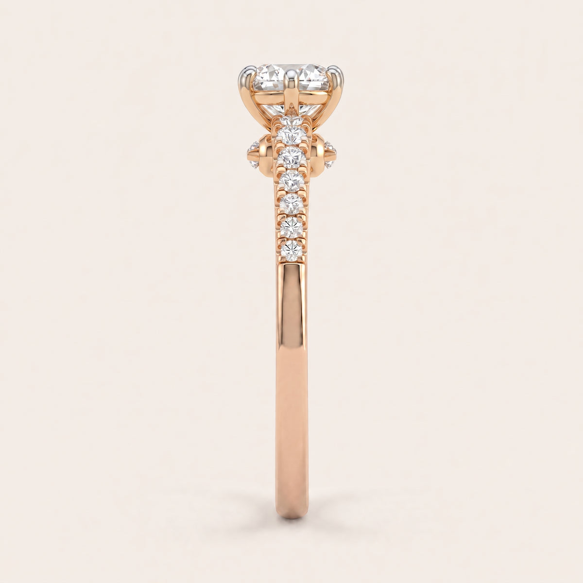 Lyra lab-grown diamond ring, view 6