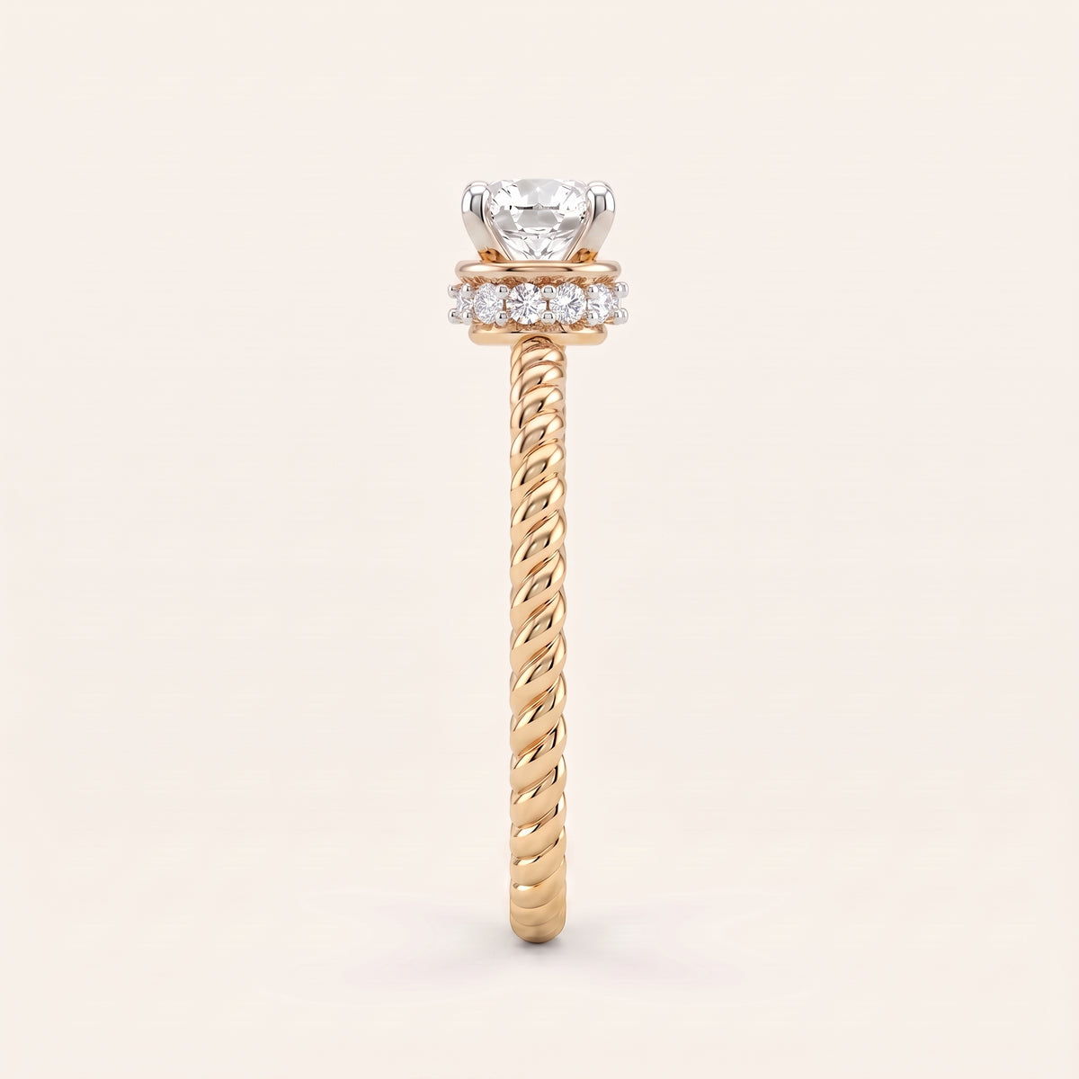 Cordelia lab-grown diamond ring, view 8