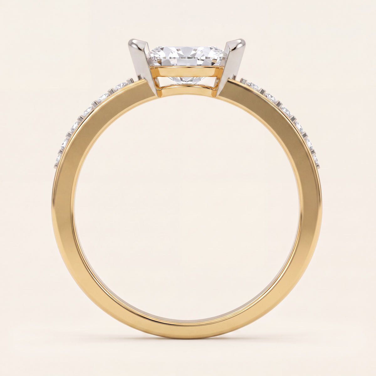 Equinox lab-grown diamond ring, view 3