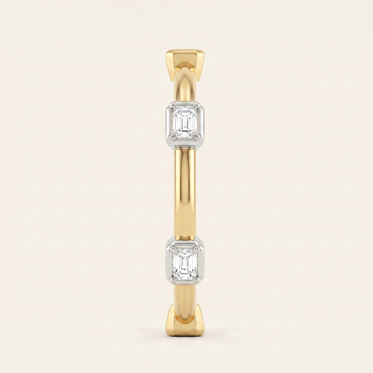 Domino lab-grown diamond ring