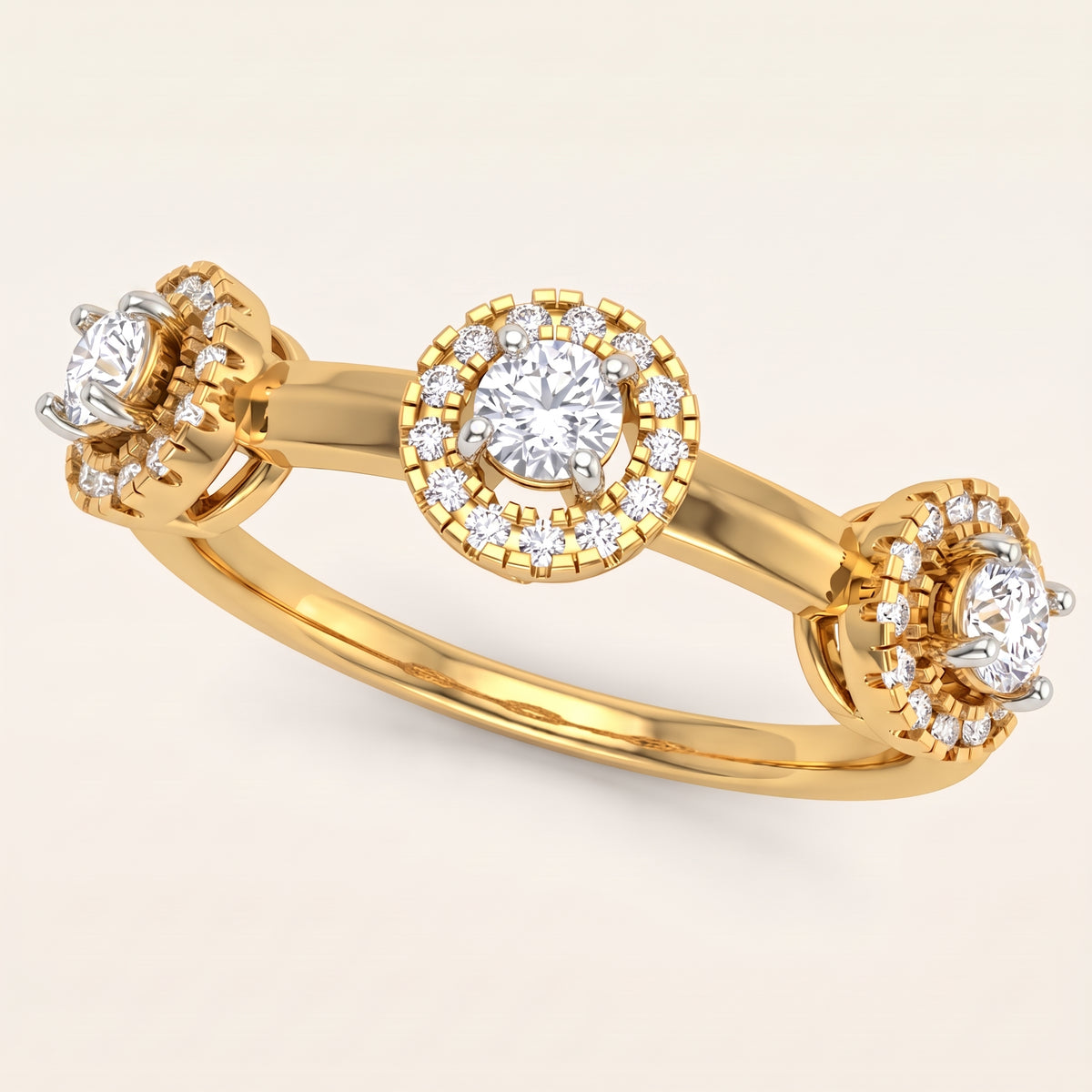Trillia lab-grown diamond ring, view 4