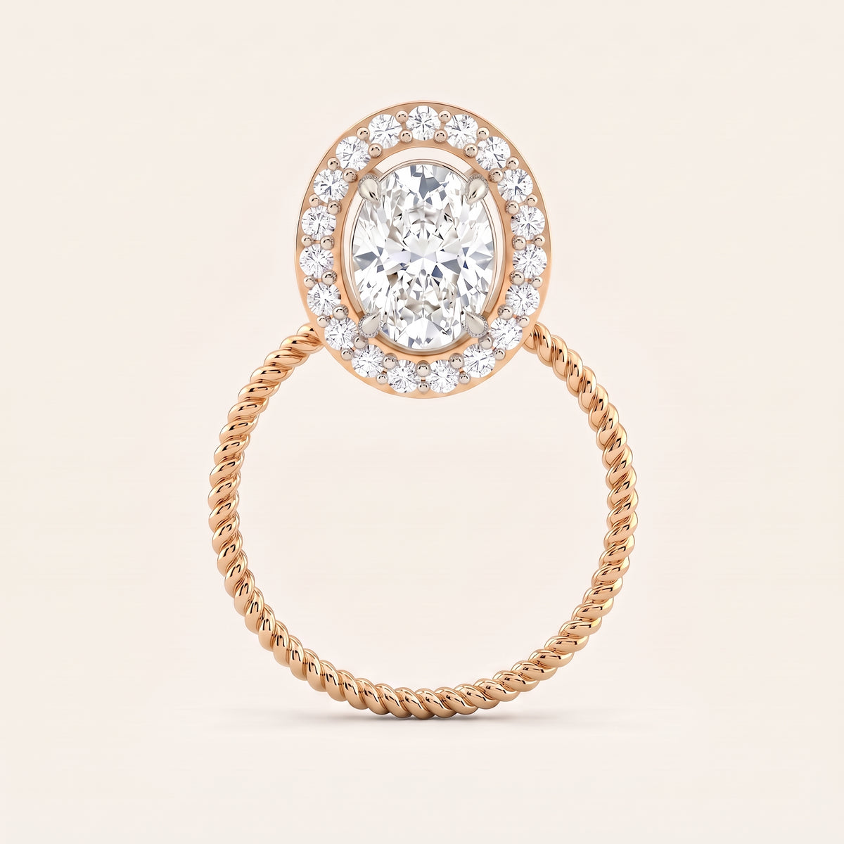 Marina lab-grown diamond pendant, view 5