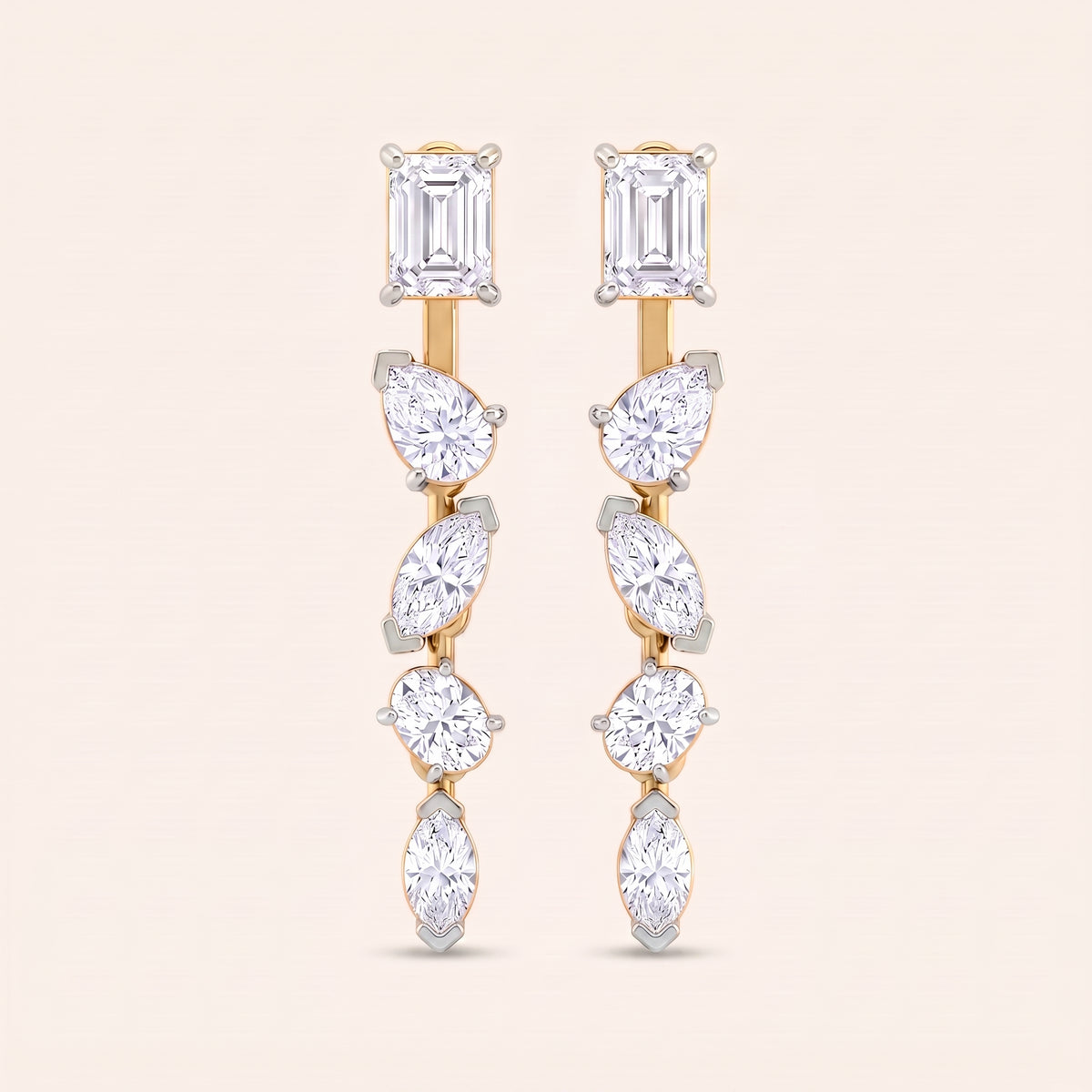 Medley lab-grown diamond earrings