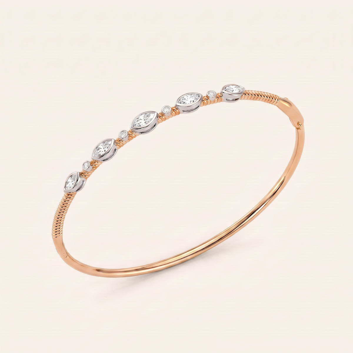 Radiance lab-grown diamond bracelet, view 5