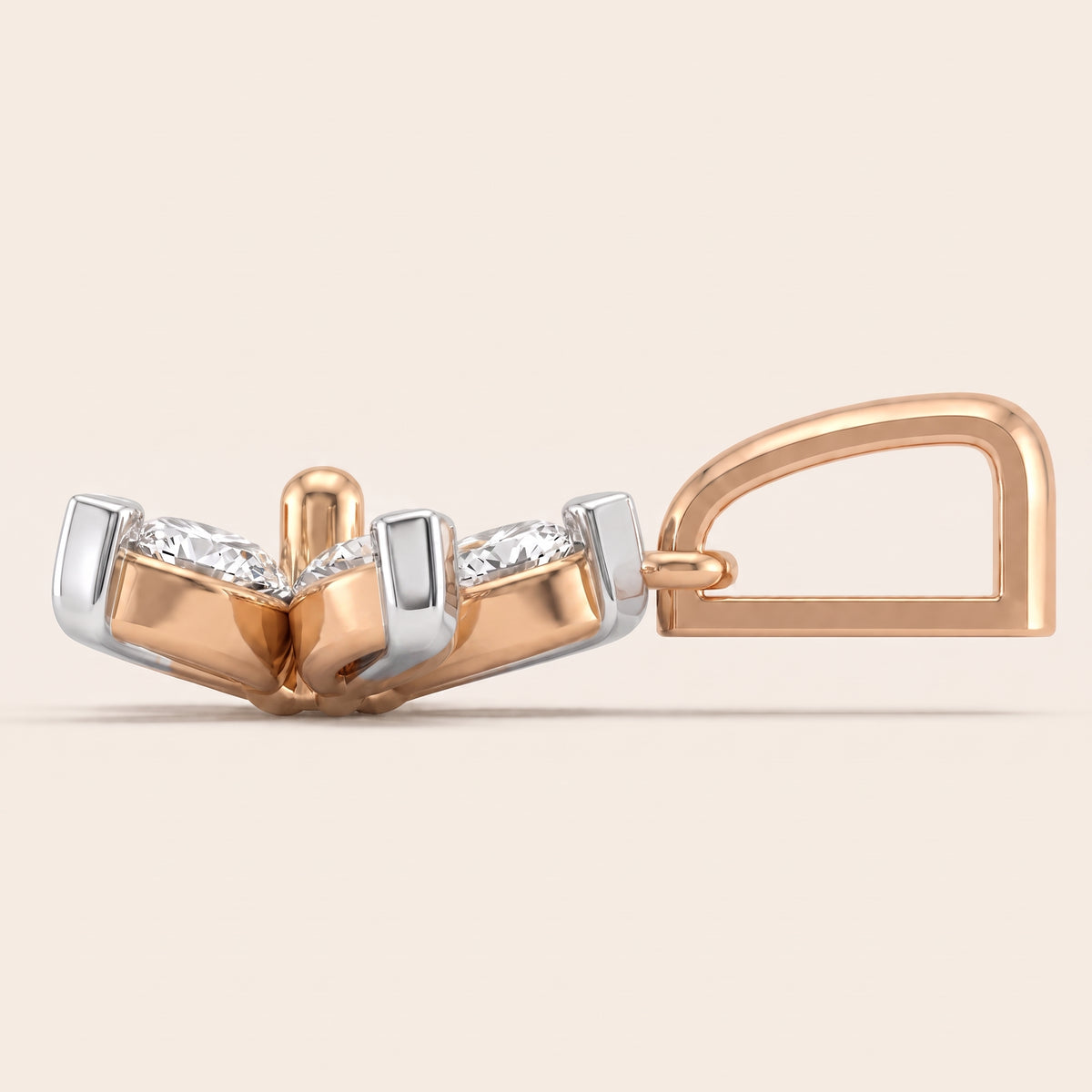 Jasmine lab-grown diamond pendant, view 5