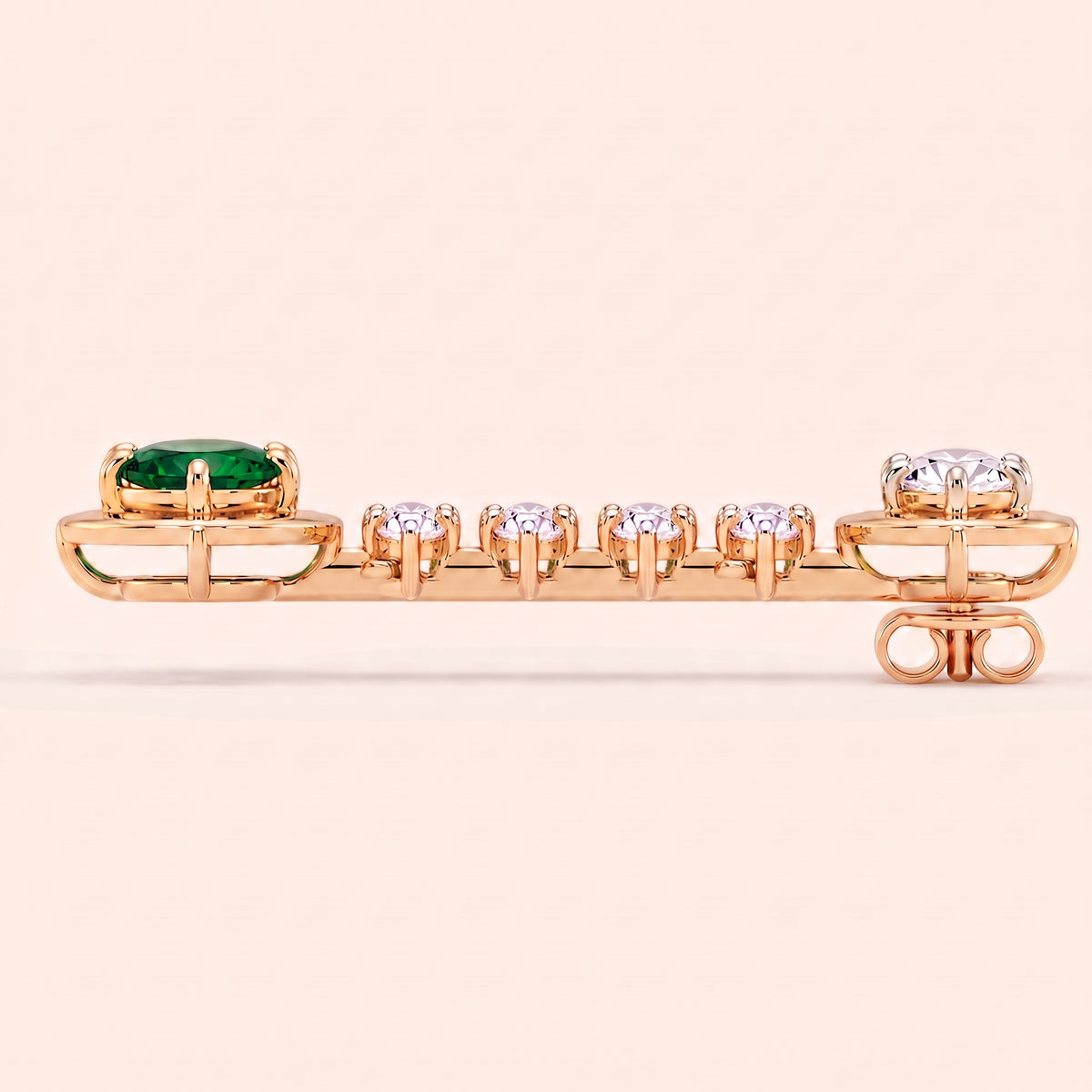 Envy lab-grown diamond earrings, view 6