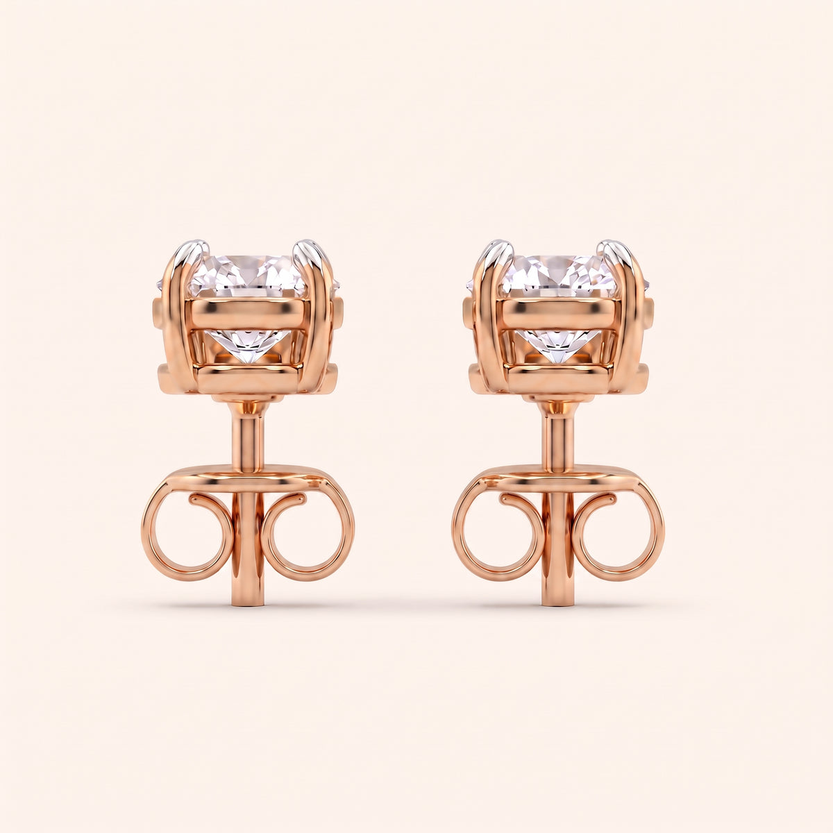Avenue lab-grown diamond earrings, view 8