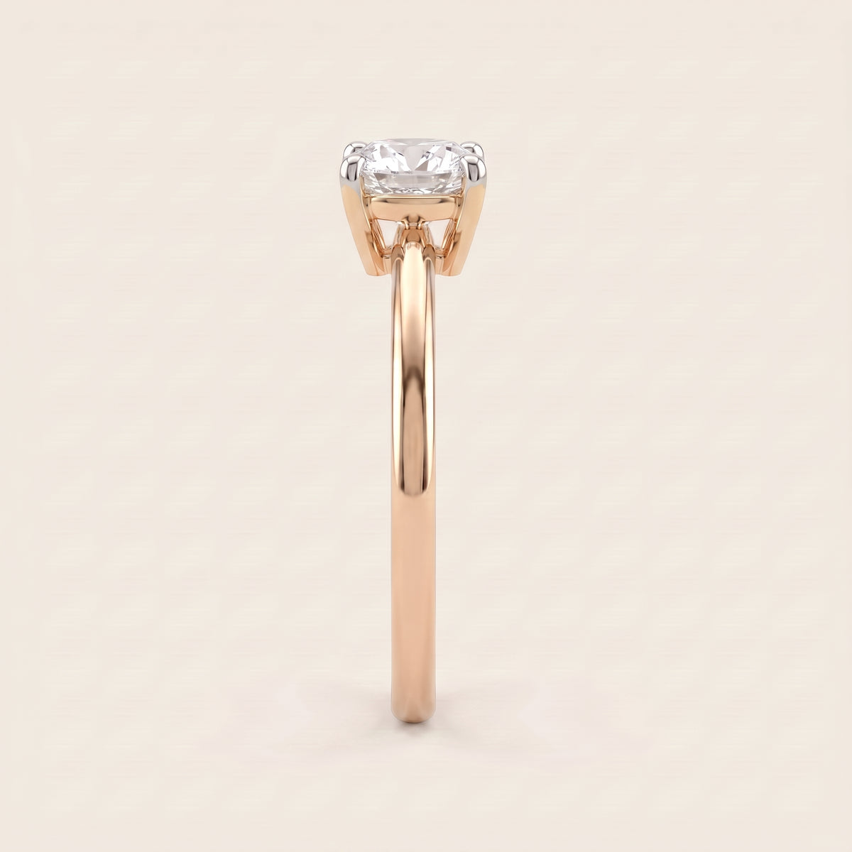 Pure lab-grown diamond ring, view 5