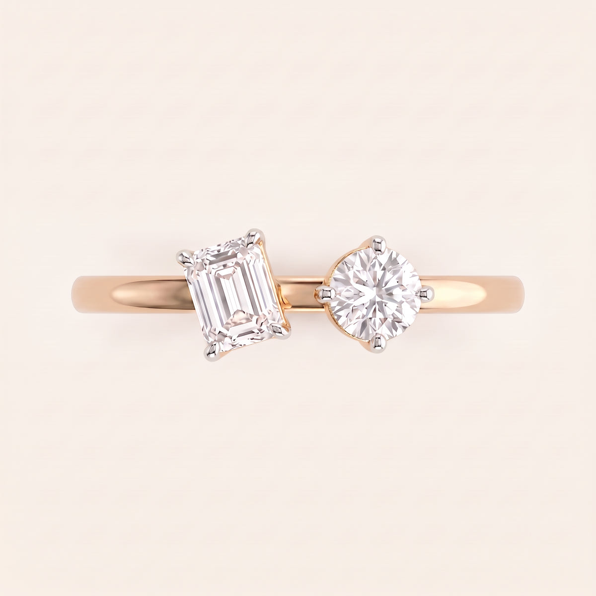 Pure lab-grown diamond ring, view 8