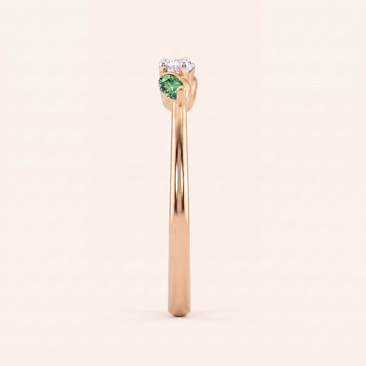 Fern lab-grown diamond ring, view 8