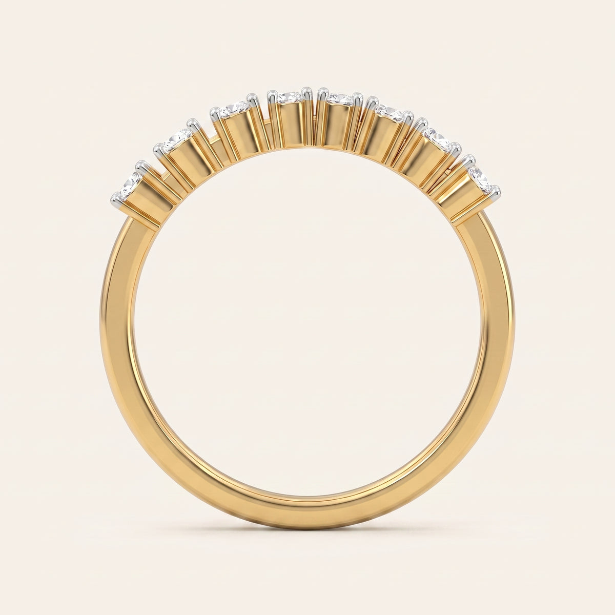 Sunrise lab-grown diamond ring