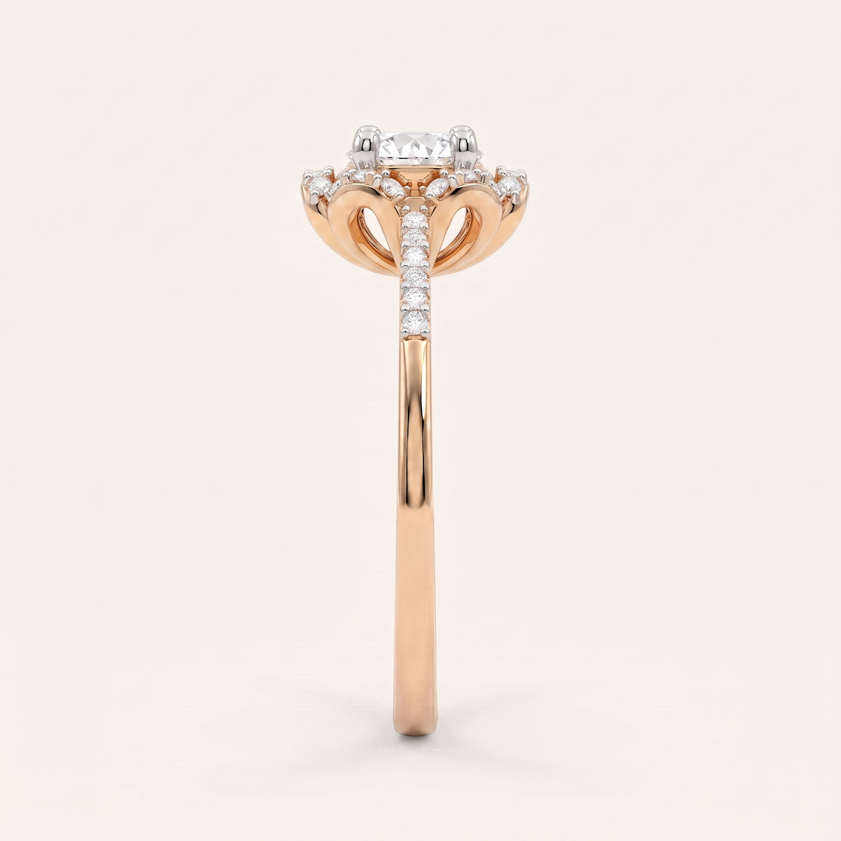 Marigold lab-grown diamond ring, view 5