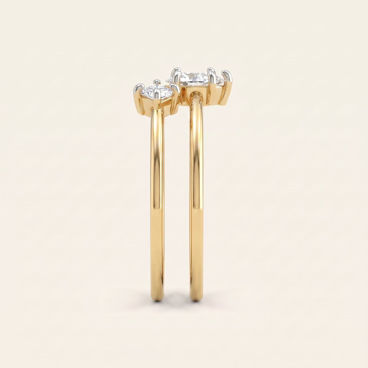 Gemini lab-grown diamond ring