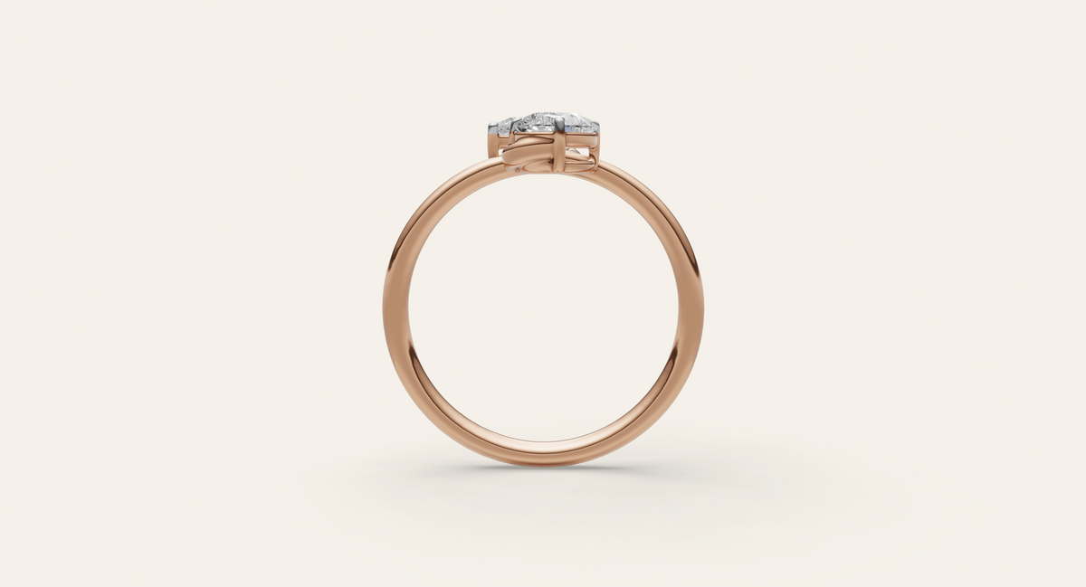 Muse lab-grown diamond ring, view 3
