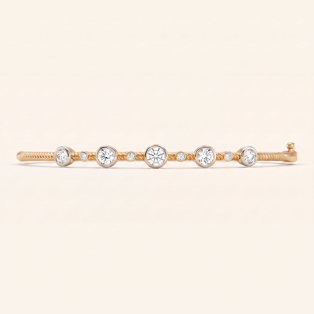 Stardust lab-grown diamond bracelet, view 5