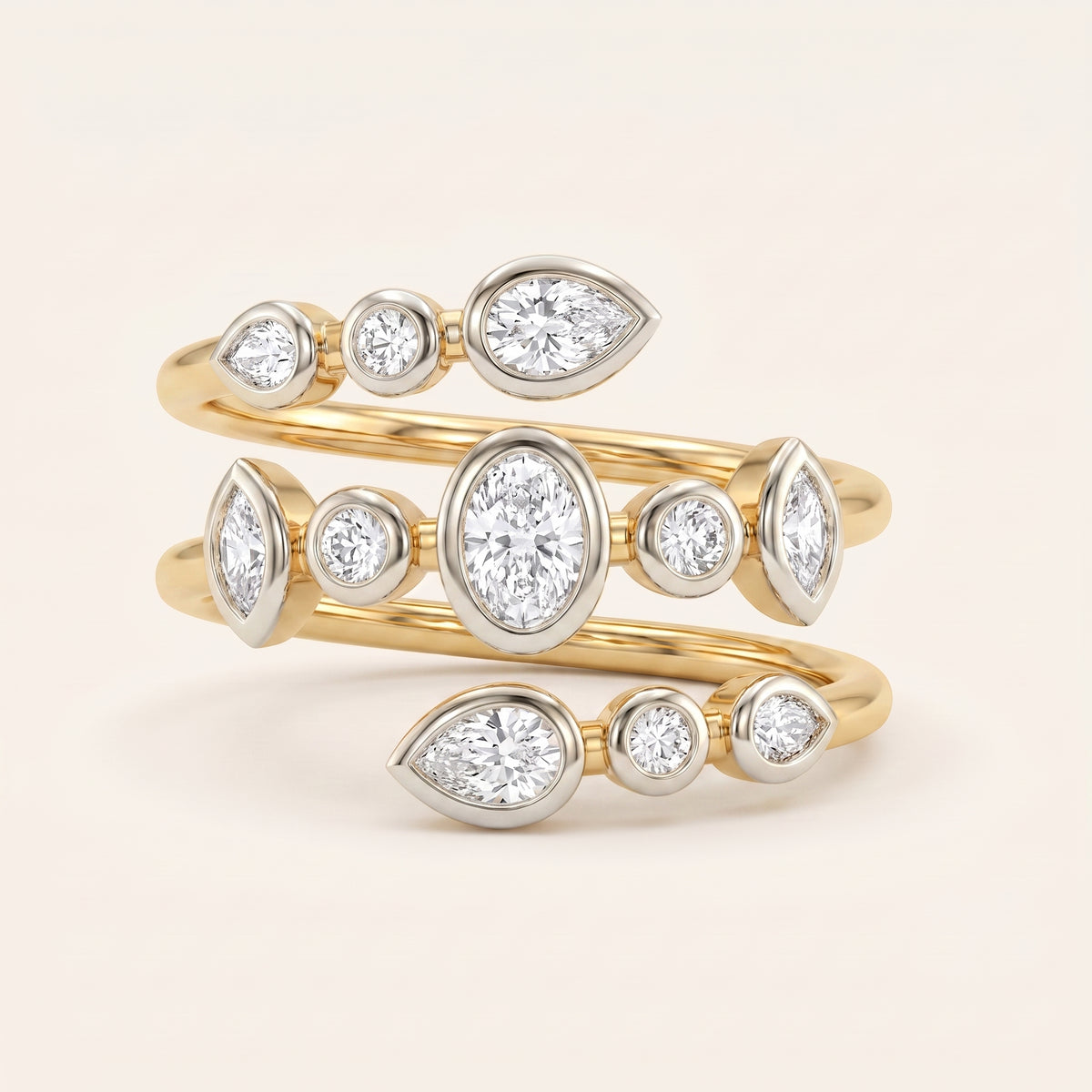 Vista lab-grown diamond ring, view 3