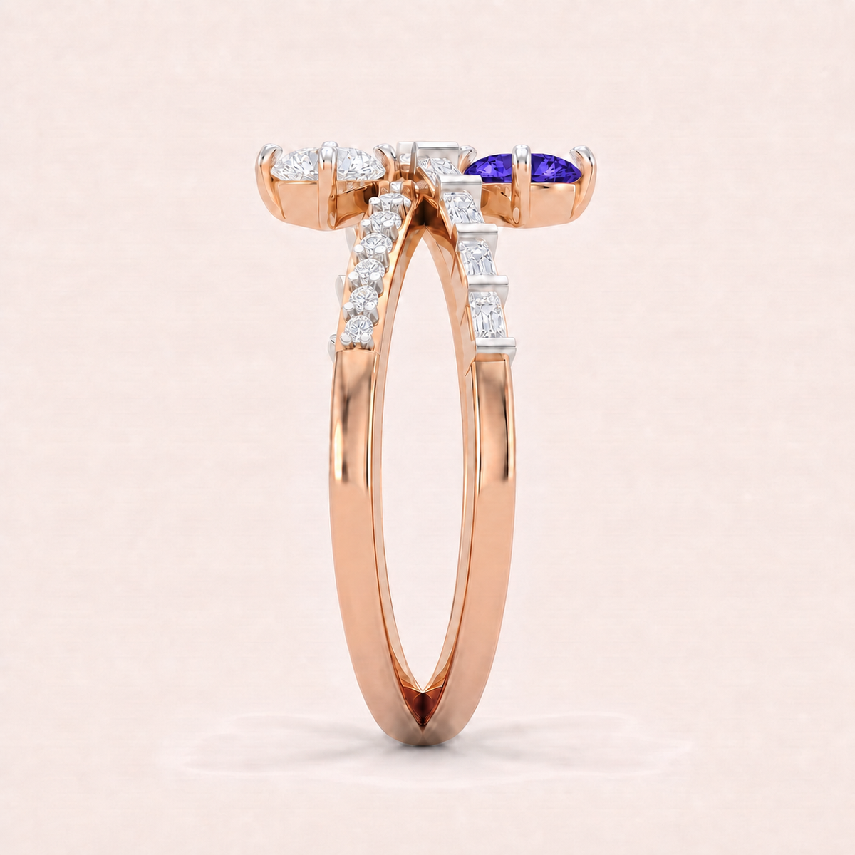 Crossroads lab-grown diamond ring, view 8