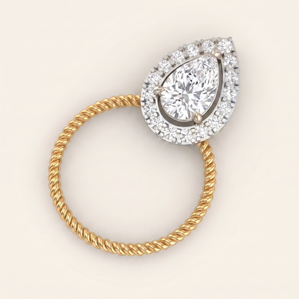 Harbour lab-grown diamond pendant, view 3
