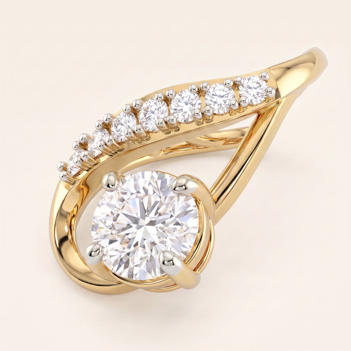 Perpetua lab-grown diamond pendant, view 3