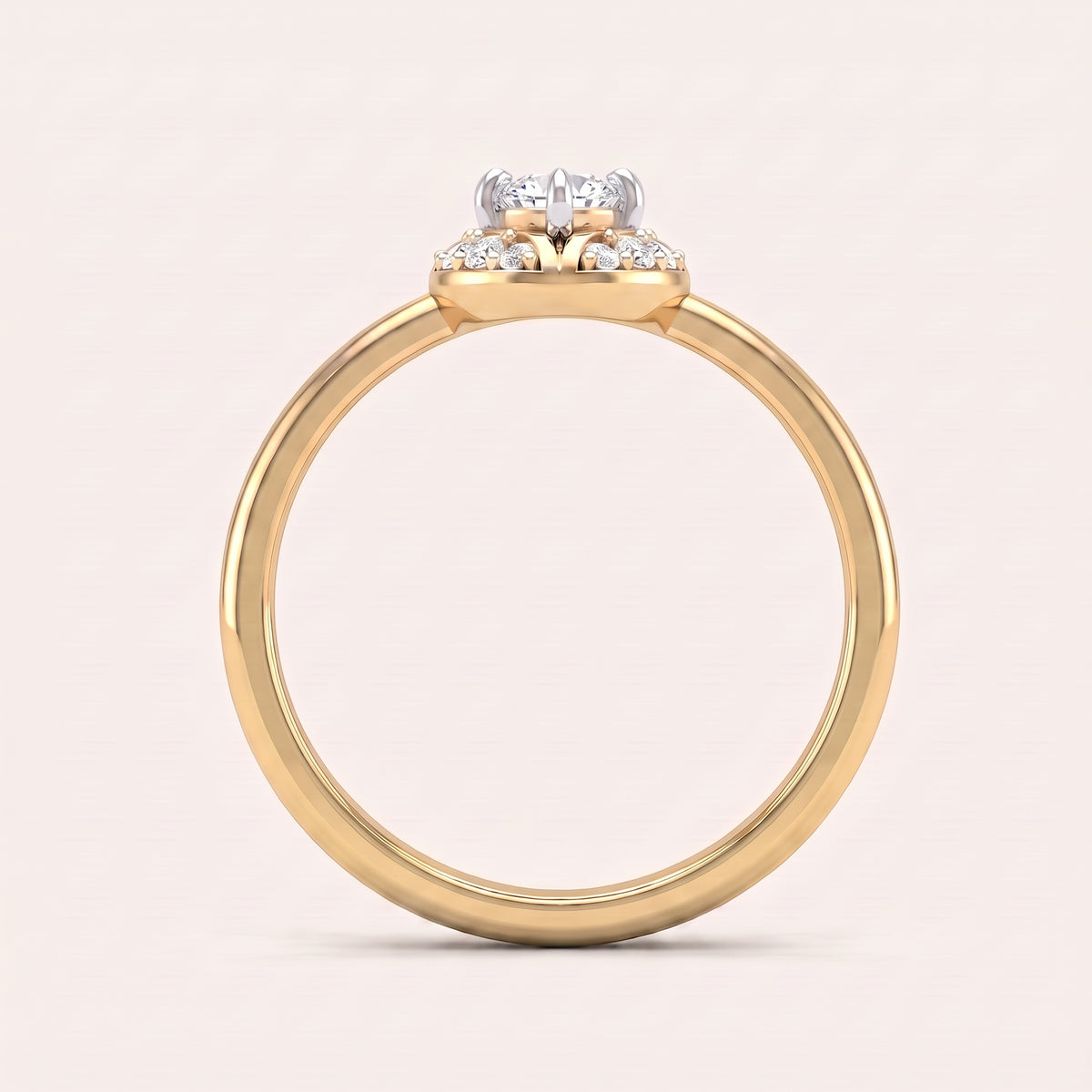 Polaris lab-grown diamond ring, view 7