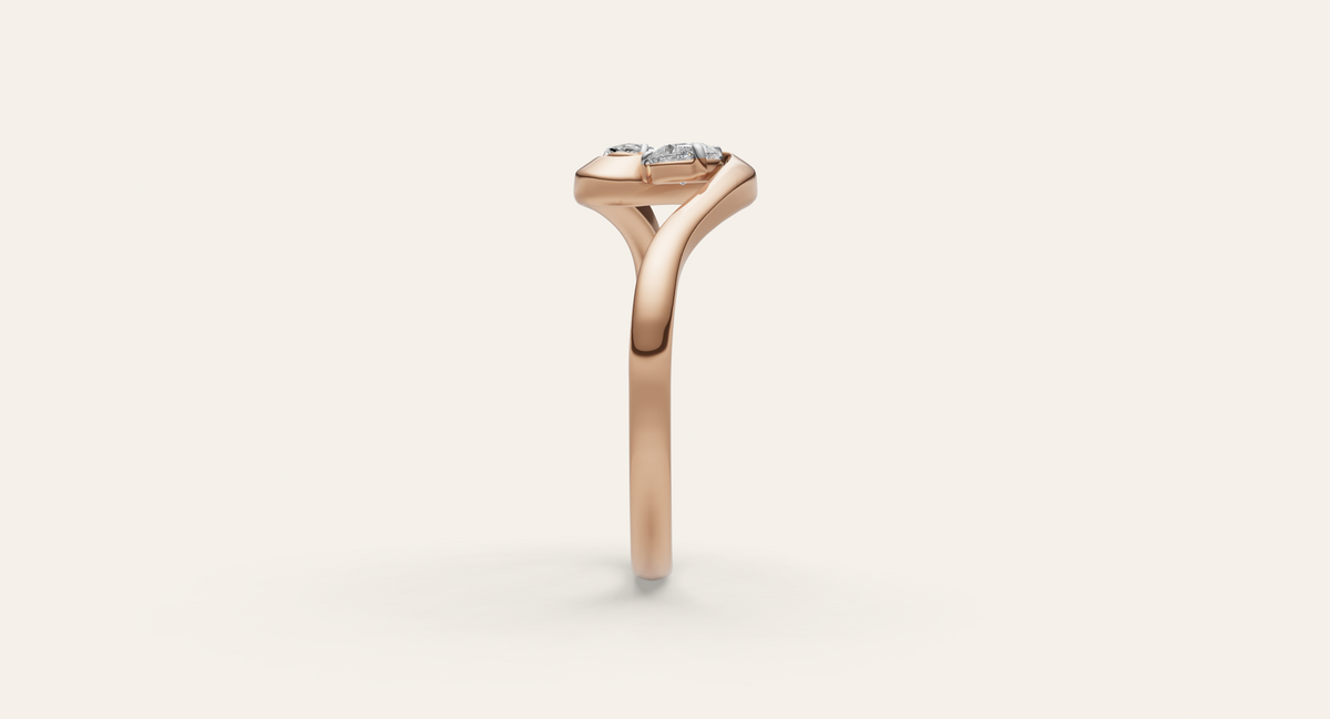 Eclat lab-grown diamond ring, view 6
