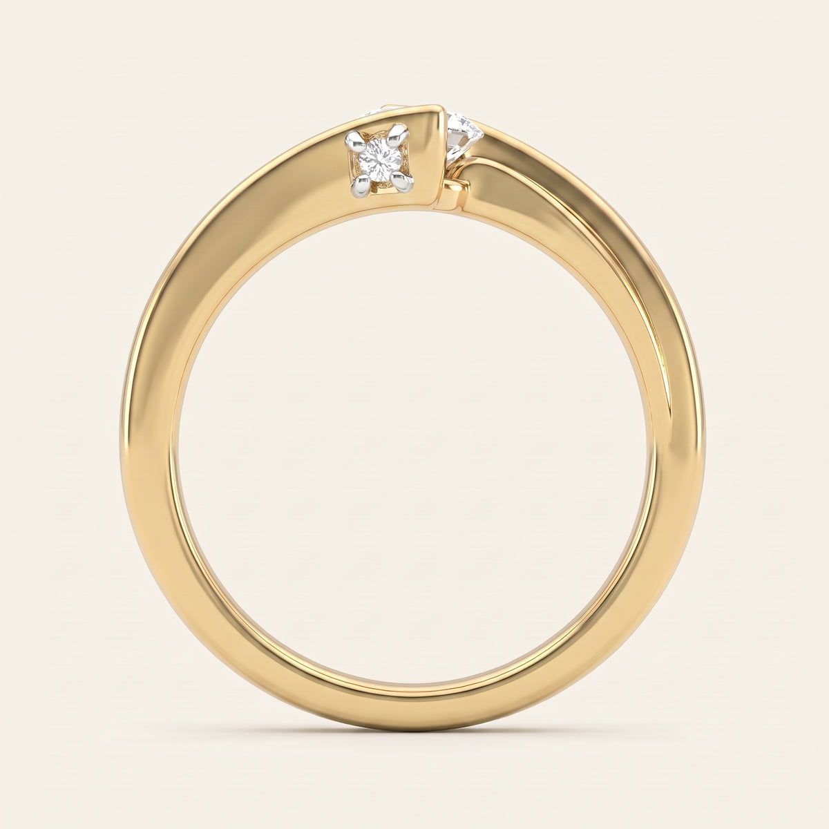 Embrace lab-grown diamond ring, view 3