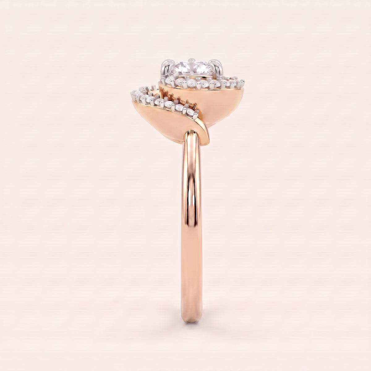 Paisley lab-grown diamond ring, view 8