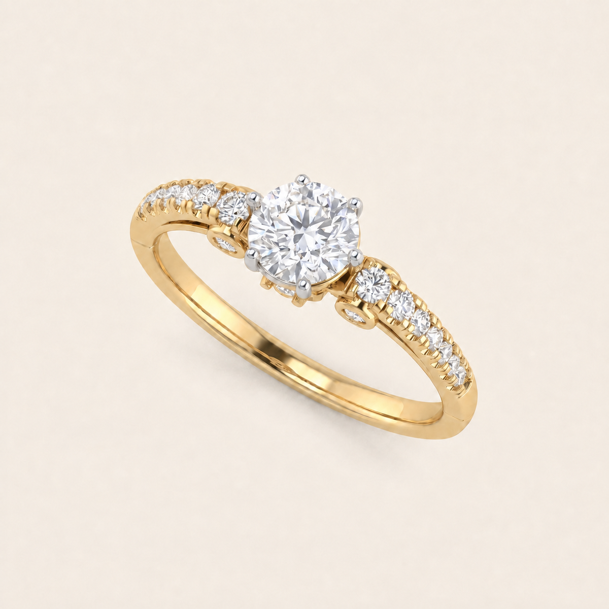 Lyra lab-grown diamond ring, view 4