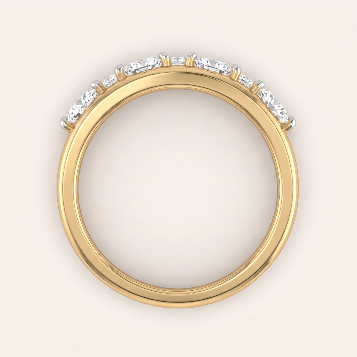 Morse lab-grown diamond ring, view 3