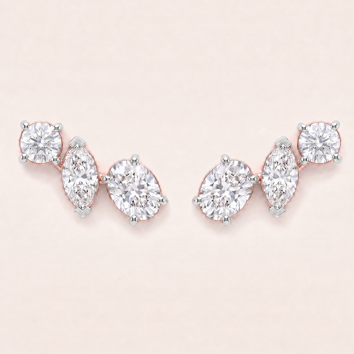 Crescendo lab-grown diamond earrings