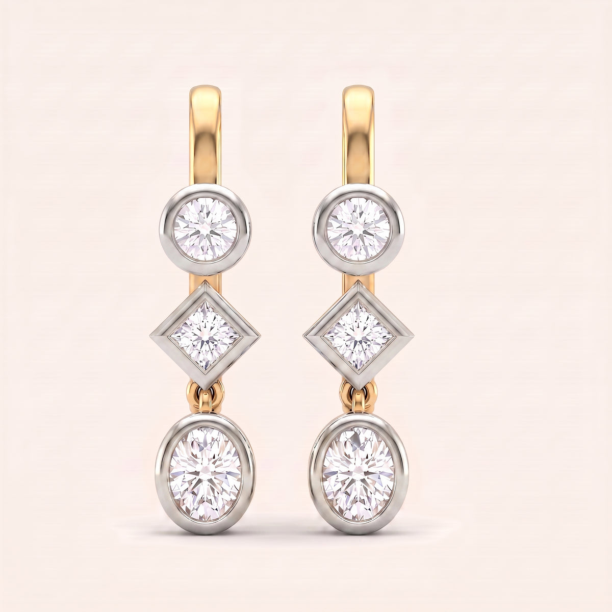 Totem lab-grown diamond earrings