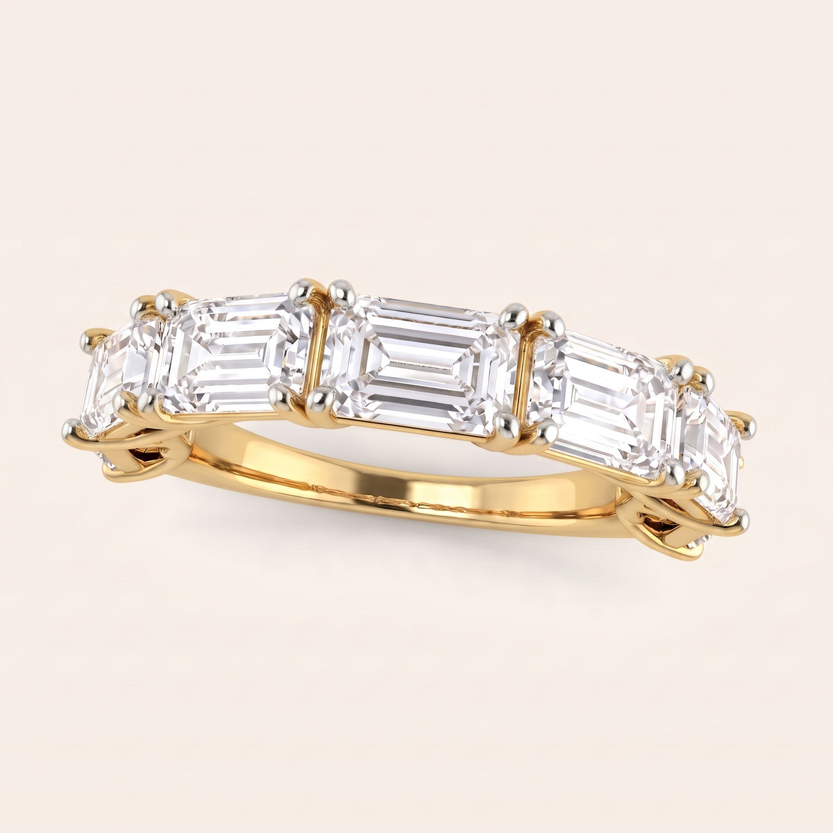Manhattan lab-grown diamond ring, view 4