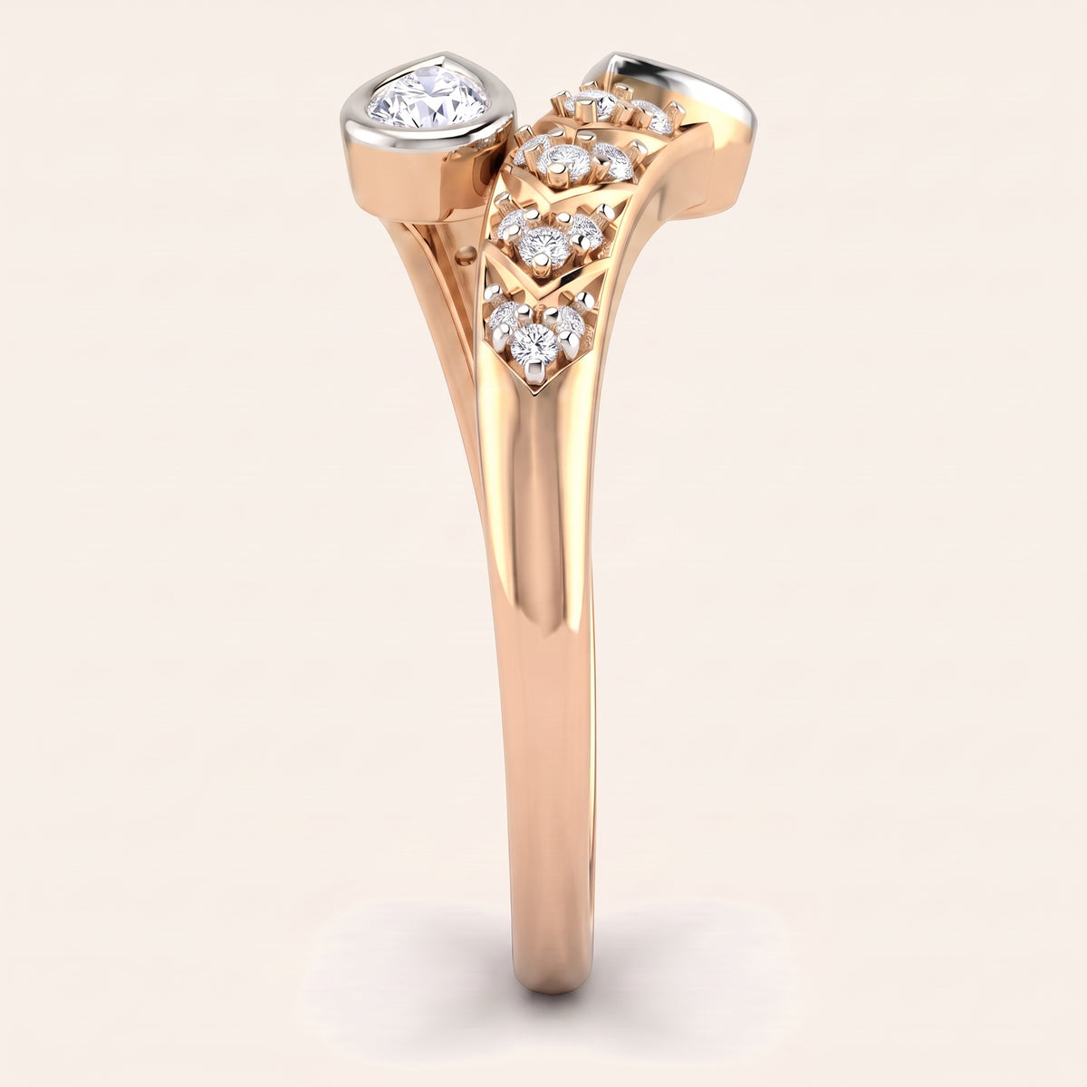 Mirage lab-grown diamond ring, view 6