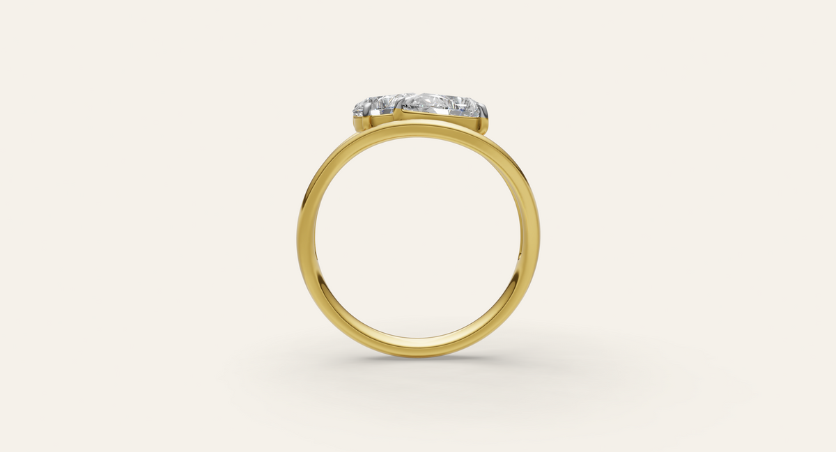 Folia lab-grown diamond ring, view 4
