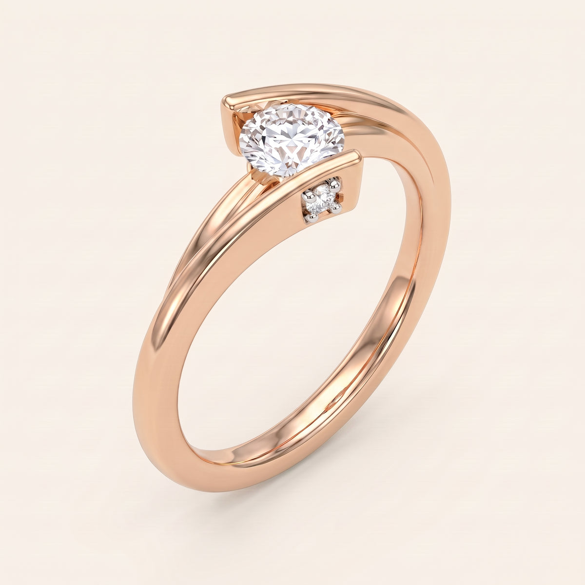 Embrace lab-grown diamond ring, view 5