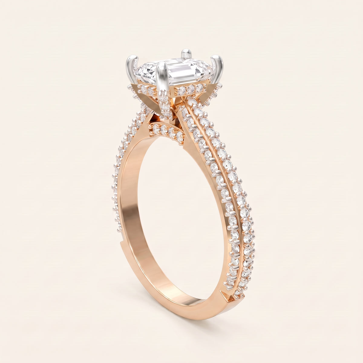Empress lab-grown diamond ring, view 10