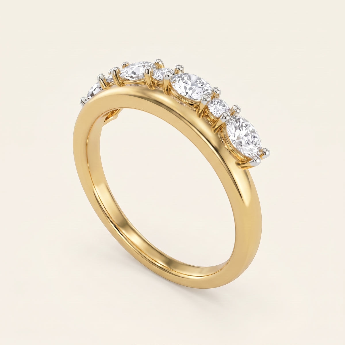 Morse lab-grown diamond ring, view 2