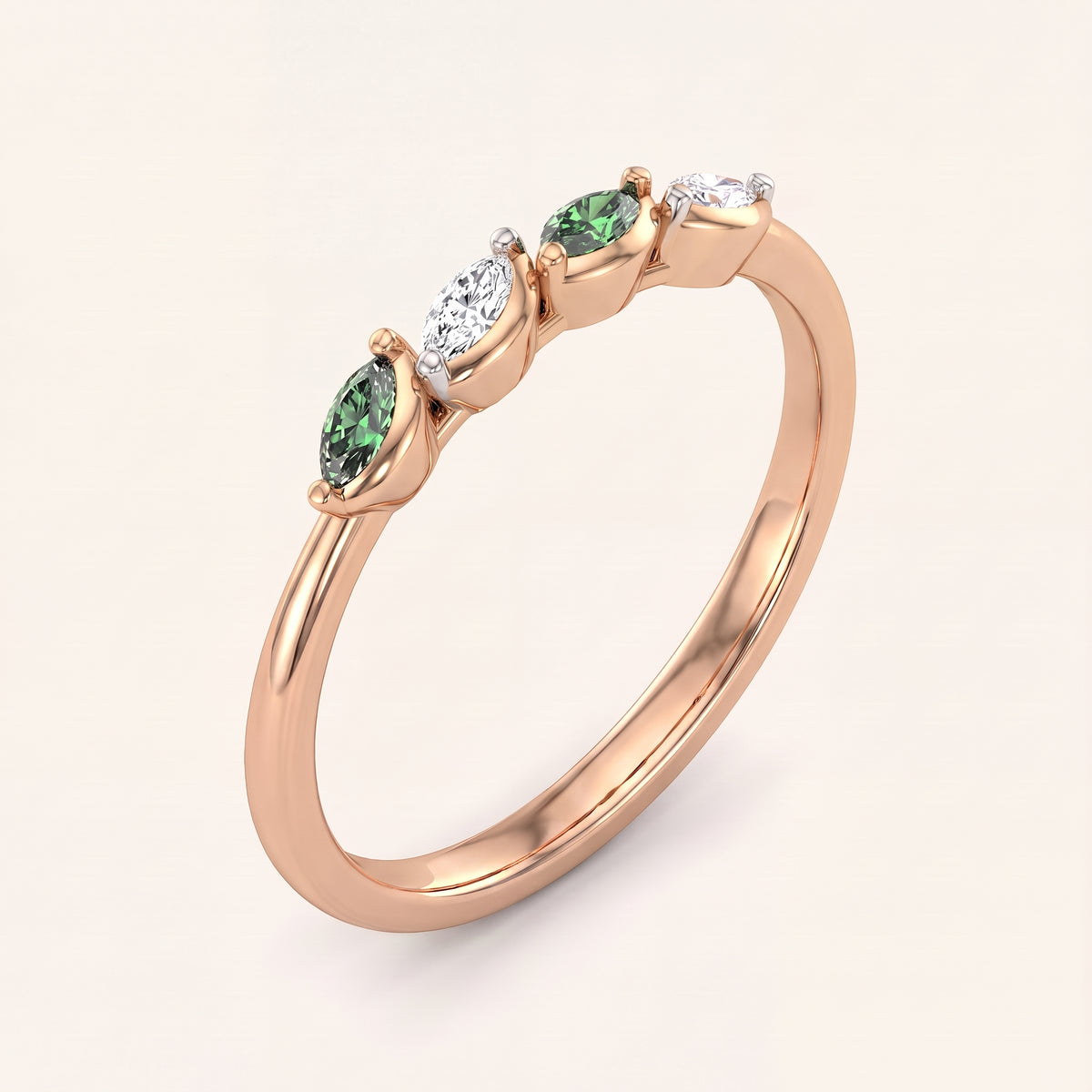 Fern lab-grown diamond ring, view 5