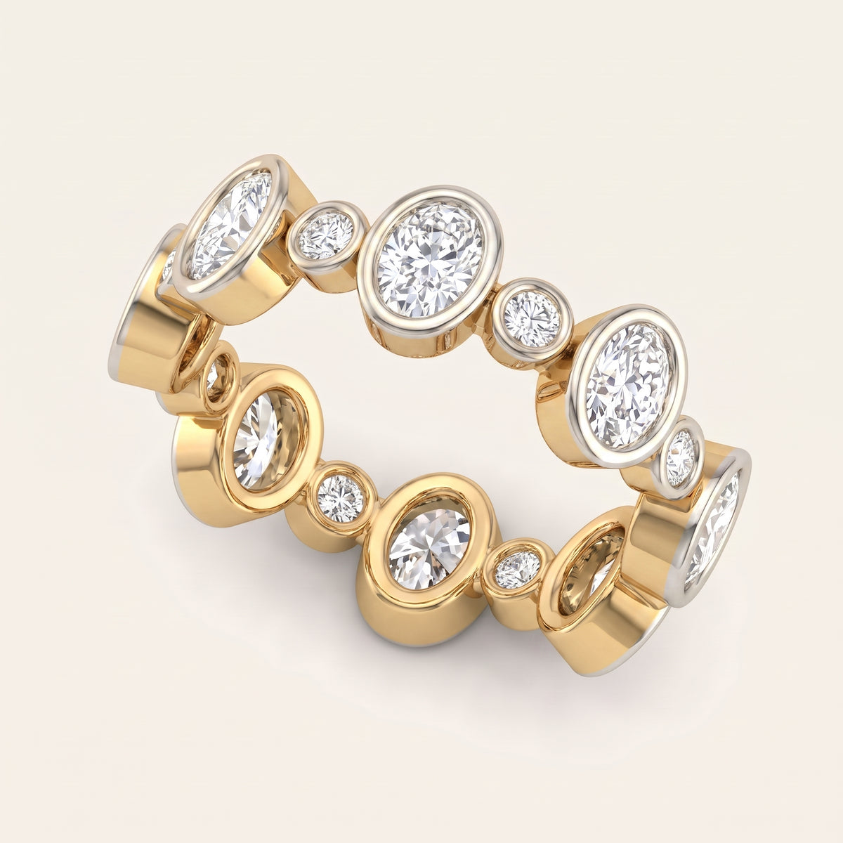 Polka lab-grown diamond ring