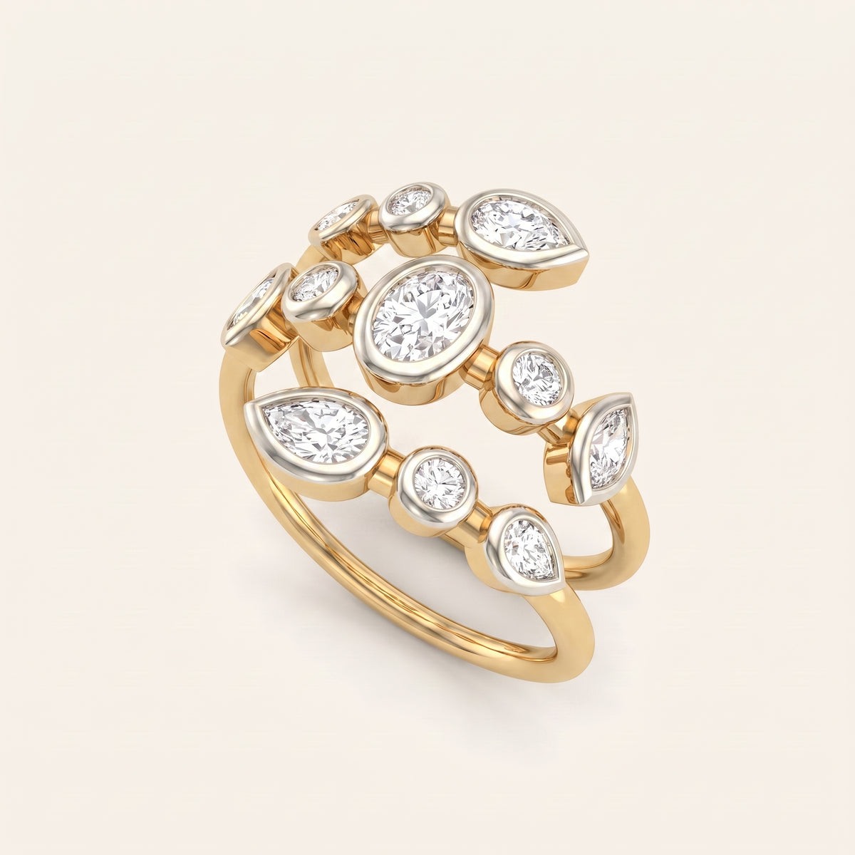 Vista lab-grown diamond ring, view 2