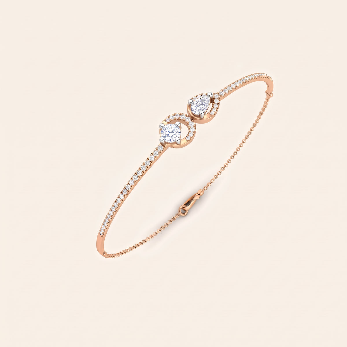Union lab-grown diamond bracelet, view 6